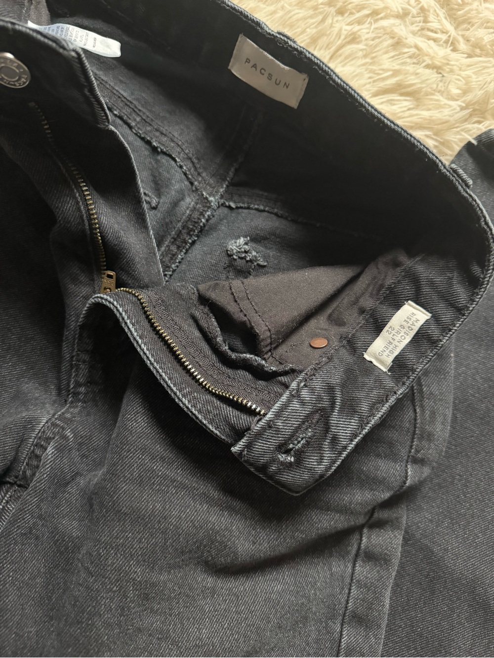 PacSun Black High-Rise Wide Leg Jeans - Picture 5 of 7